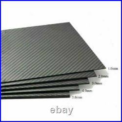 100% Real Carbon Fiber Plate 3K Plain Weave Glossy Panel Sheet 16x20 8x10