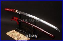 1095 Carbon Steel Double Bo-hi Unokubitsukuri Japanese Katana Sword Battle Ready