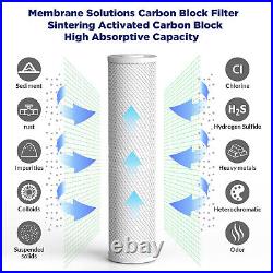 10 Pack 20x4.5 Whole House CTO Carbon Block Water Filter for Big Blue Housings
