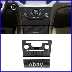 10x Carbon Fiber Interior Dash Panel Cover Trim ABS Kit for Chrysler 300 2010-14