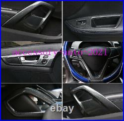 15pcs For Hyundai Veloster 2012-2017 Carbon Fiber Interior Kit Decor Cover Trim