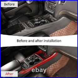 18x Red Carbon Interior Set Panel Decor Cover Trim Kit for Dodge Durango 2014-20
