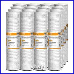 1-18 Pack 20x4.5 5 Micron CTO Carbon Block Water Filter Whole House Cartridges