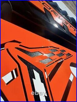2020/22 Corvette C8 Engine Covers Simplify Orange Carbon Flash Side Panels