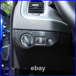 21x Carbon Fiber Interior ABS Set Panel Cover Trim Kit for Dodge Challenger 15+