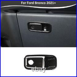 21x Carbon Fiber Interior ABS Set Panel Decor Cover Trim Kit For Ford Bronco 21+