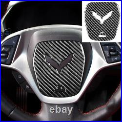 23x Carbon Fiber Dashboard Full Set Interior Cover Trim For Corvette C7 2014-19