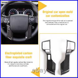 23x Carbon Fiber Steering Wheel Dash Decor Cover Trim Kit For 4Runner 2010-2019