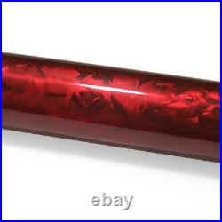 24K Chopped Forged Carbon Fiber Gloss Dark Red Car Vinyl Wrap Sticker Decal Film
