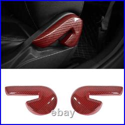 25x Red Carbon Interior Full ABS Set Decor Cover Trim Kit For Ford Mustang 2015+