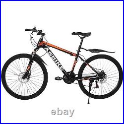 26in Bicycle 21 Speed Carbon Steel Mountain Boys 24 Inch Mountain Bike Christmas