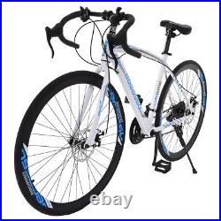26in Carbon Steel Mountain Bike 21 Speed Bicycle Full Suspension Mens Bikes MTB