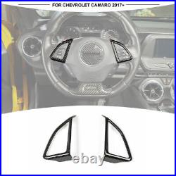 26x Carbon Fiber Interior Set Decoration Cover Trims Kit For Chevy Camaro 2017+