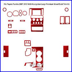 29Pcs Red Carbon Fiber Interior Full Kit Cover Trim For Toyota Tundra 2007-2013