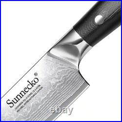2PCS Kitchen Knife Set Chef Knife Japanese VG10 Damascus Steel Meat Cleaver Tool