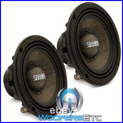 (2) Sundown Audio Neopro-6.5 V3 6.5 180w Rms 8 Ohm Carbon Fiber Midbass Drivers