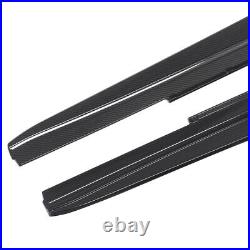 2x Side Skirts Extention Lip Carbon Color For BMW G30 540i 550i F90 M Tech 17-22