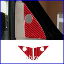 31Pcs For Lincoln Navigator 07-14 Red Carbon Fiber Full Interior Kit Cover Trim