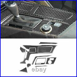 37Pcs Carbon Fiber Interior Full Set Cover Trim For Chevrolet Corvette C7 14-19