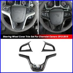 39pcs Carbon Fiber Full Interior Cover Trim Kit For Chevrolet Camaro 2012-2015