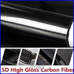 3D 4D 5D 7D Premium Matte Gloss Semi Black Carbon Fiber Vinyl Wrap Bubble Free