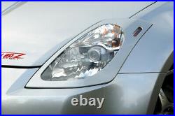 3K Carbon Fiber Headlight Eyelids Covers For Nissan 350z Z33 Pair Left/Right CF