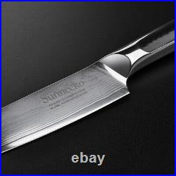 3PCS Japanese Kitchen Knife Set Meat Chopping Damascus Steel Cooking Cutlery
