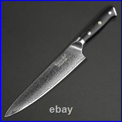 3 Pcs Kitchen Knives Set Japanese VG 10 Damascus steel Chef Knife Utility Paring