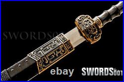 41'' Propitious Chinese Sword Han Dynasty Ruyi Jian Carbon Steel double edged