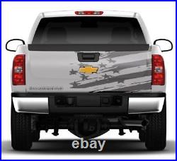 43 x 29 Distressed American Flag Truck Graphic Decal Vinyl bed Tailgate Side