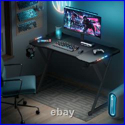 47/55 Inch LED Gaming Desk Computer Desk Gaming Table RGB Gamer Workstations