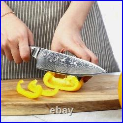 4PCS Kitchen Knife Set Japanese VG10 Damascus Steel Chef's Knife Meat Cleaver