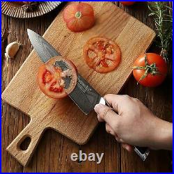 4 Pcs Kitchen Knives Set Japanese VG10 Damascus Steel Chef Knife Slicing Paring