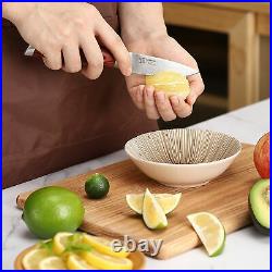 5PCS Kitchen Cooking Knives Set High Carbon German Stainless Steel Chef Cleaver