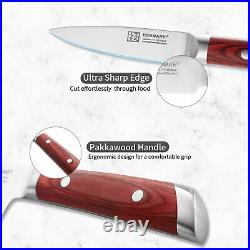 5PCS Kitchen Cooking Knives Set High Carbon German Stainless Steel Chef Cleaver