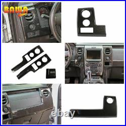 5Pcs Central Console Panel Cover Frame for Ford F150 Raptor 2009-14 Carbon Fiber