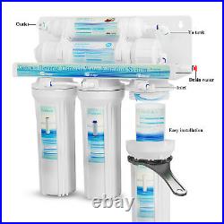 5 Stage Undersink Reverse Osmosis System Water Filter with 12Pcs Filter 75GPD