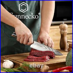 6PCS Kitchen Knife Set Chef Knife Japanese VG10 Damascus Steel Meat Cleaver Cut