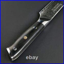 6PCS Kitchen Knife Set Japanese VG10 Damascus Steel Chef's Meat Cleaver Knife