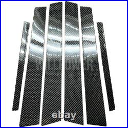 6Pcs Real Carbon Fiber Pillar Panel Cover Fits SXE10 99-05 IS200 IS300 ALTEZZA