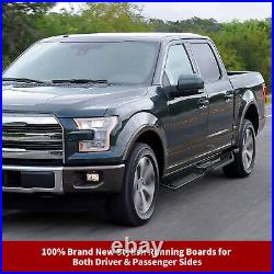 6 Running Boards for 2015-2024 Ford F-150 Super Crew Cab Side Steps Nerf Bars