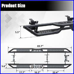 6 Running Boards for 2020-2024 Jeep Gladiator JT 4 Door Drop Down Side Steps