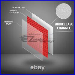 7D Carbon Fiber Black High Gloss Auto Vinyl Wrap Sticker Sheet Film Decal DIY 6D