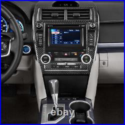 82Pcs Carbon Fiber Full Sets Interior Cover Trim Kit For Toyota Camry 2012-2014