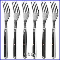 8pcs Fork Damascus Steel Steak Knife Buffet Fork Cutlery kitchen Flatware