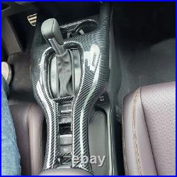 ABS Carbon Fiber Gear Shift Panel Cover Trim Accessory For Honda HR-V 2023-2024