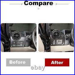 ABS Carbon Fiber Interior Air Vent Outlet Frame Trim Cover For Hummer H-2 03-07
