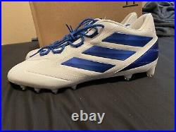 ADIDAS FREAK CARBON MID F97435 FOOTBALL CLEATS WHITE/ROYAL BLUE Men's Size 18