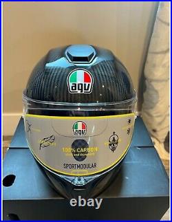 AGV Sportmodular Glossy Carbon Solid Helmet-LARGE- Brand new-Never worn