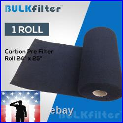 Activated Carbon Pad 24 wide x 25 feet long x 1/4 BulkFilter Brand